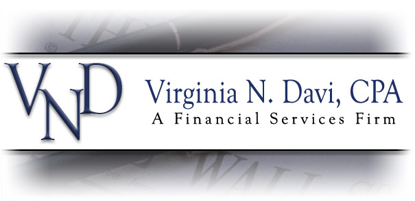 Virginia N. Davi, CPA provides Individual and Business Tax, Accounting and Financial Services.